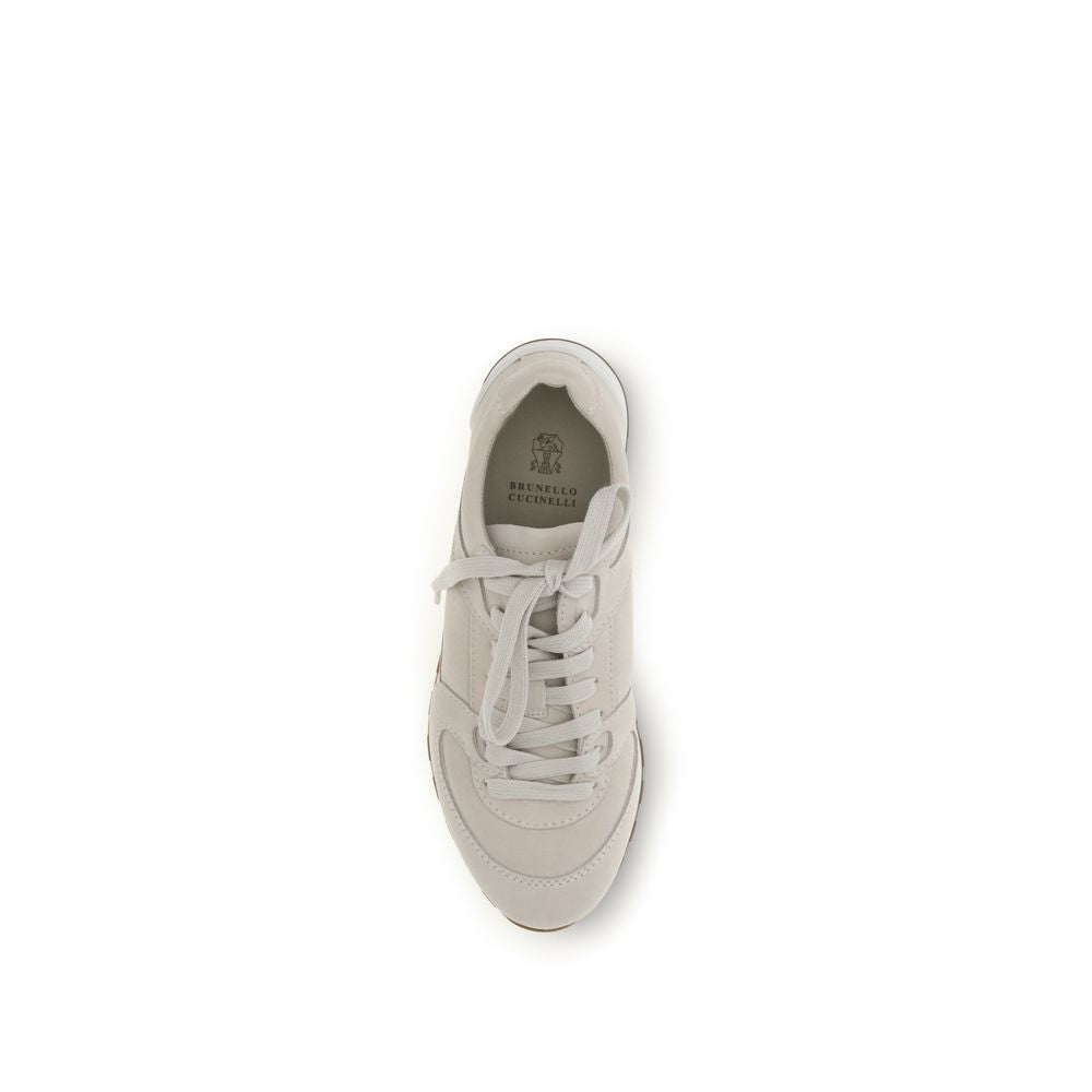 Brunello Cucinelli Beige Sneakers side view
