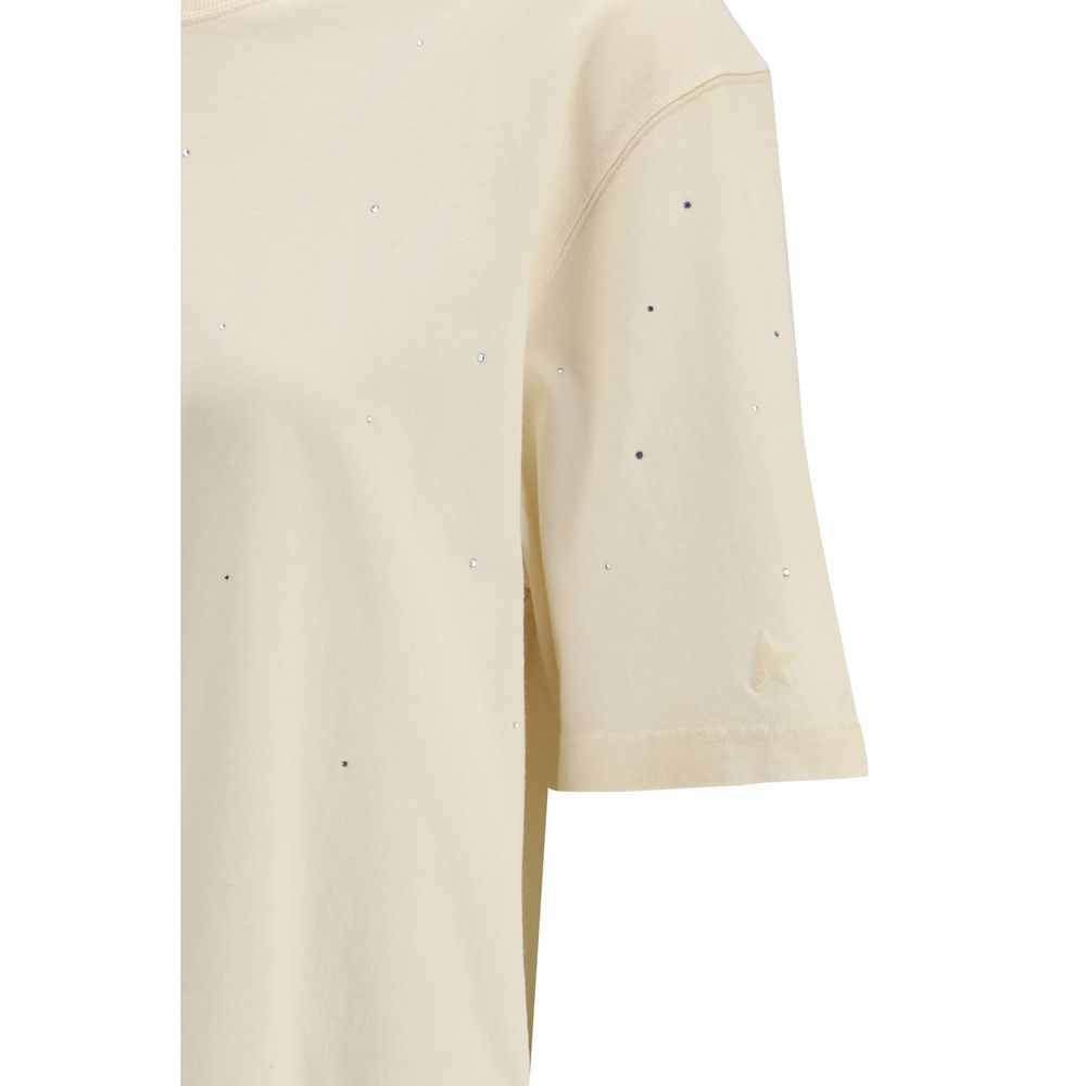 Golden Goose Beige T-Shirt for Women detail view