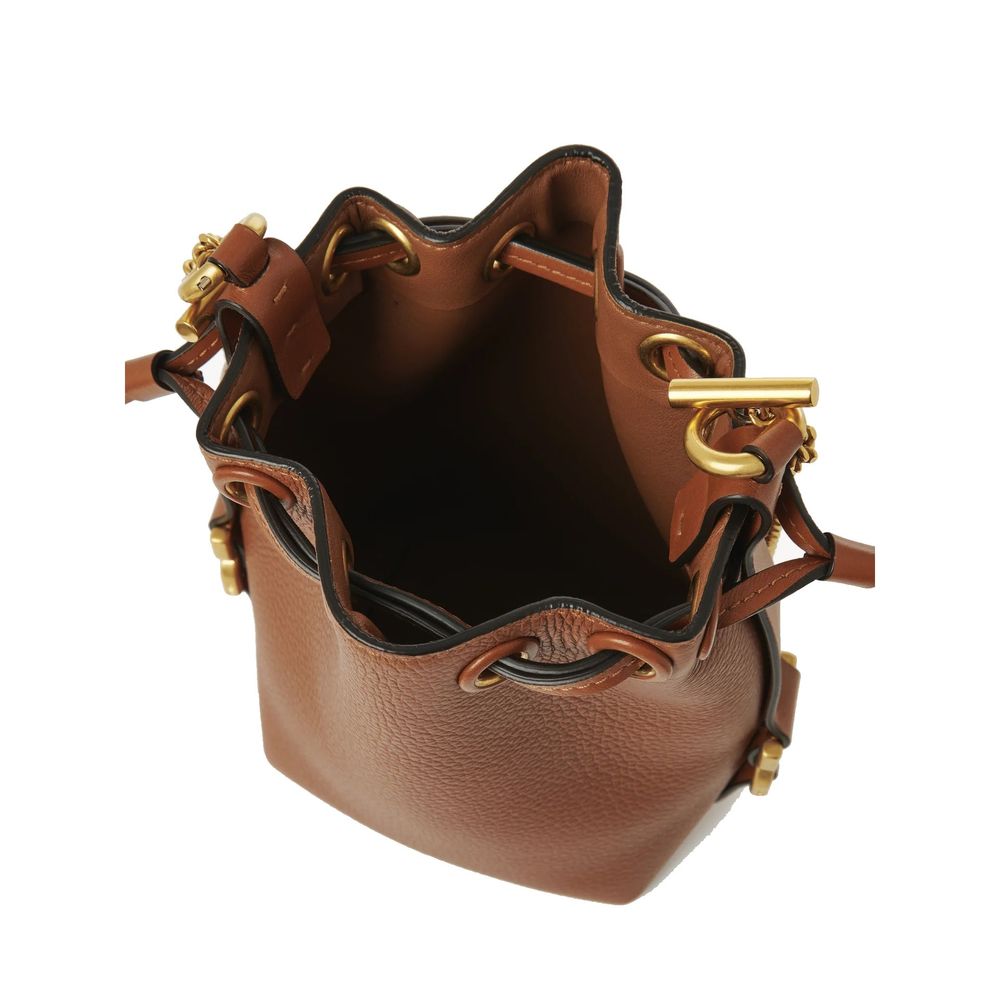 Chloé Brown Calfskin Backet Bag