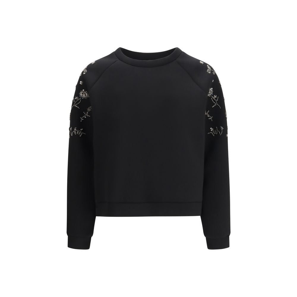 Max Mara Black Polyester Sweatshirt