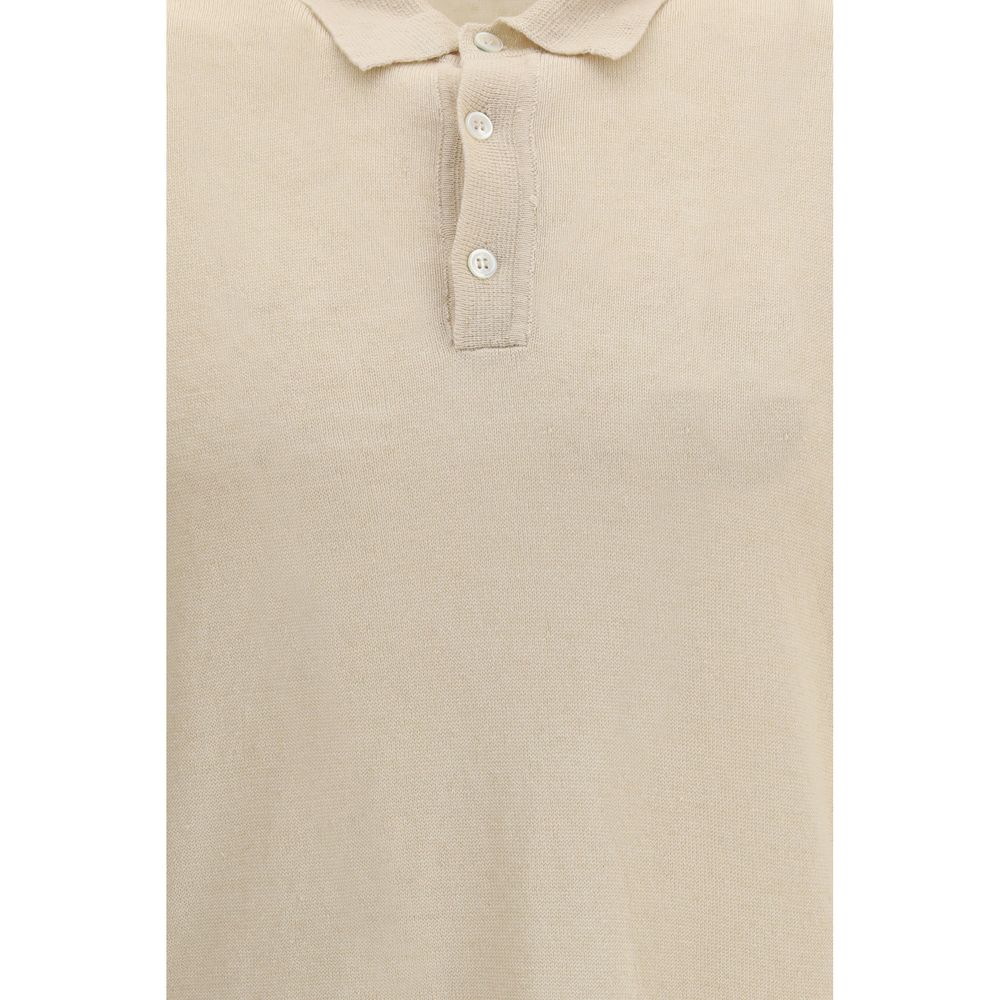 Polo en lin beige Roberto Collina