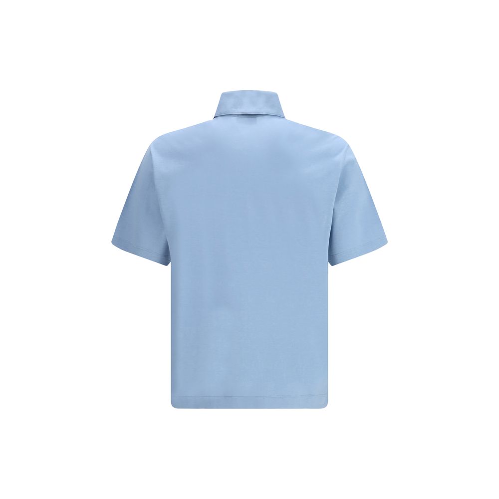 Ferragamo Blue Polo Shirt for Men alternate view