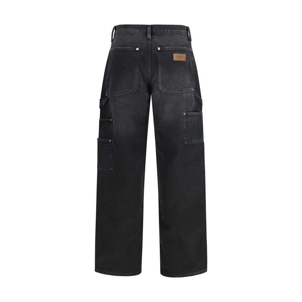 Pantalon cargo en coton noir Alexander Wang