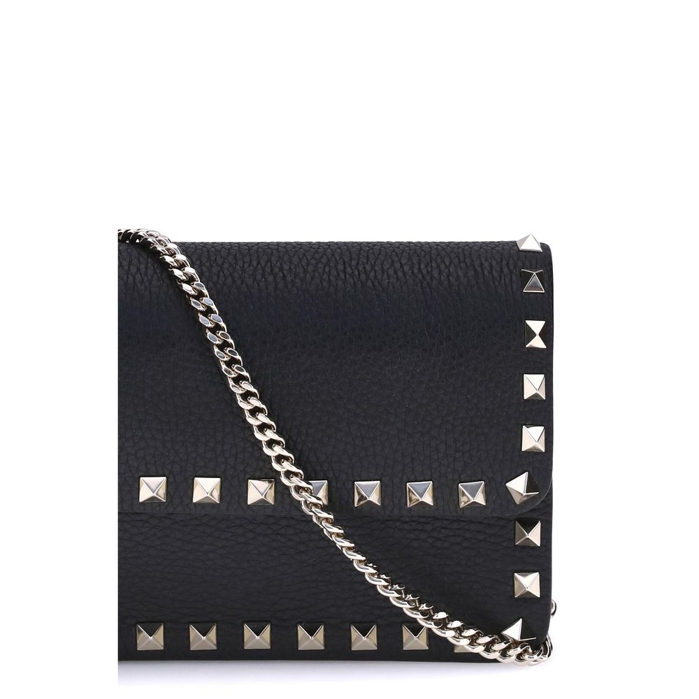 Valentino Garavani Black Wallet for Women side view
