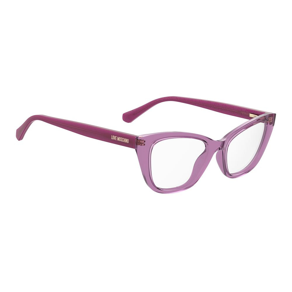 Love Moschino Purple Glasses Frames for Women detail view