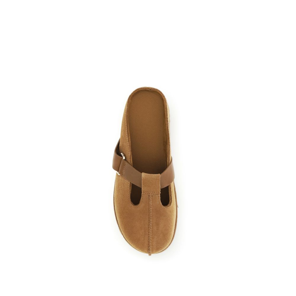 UGG Brown Mules for Women side view