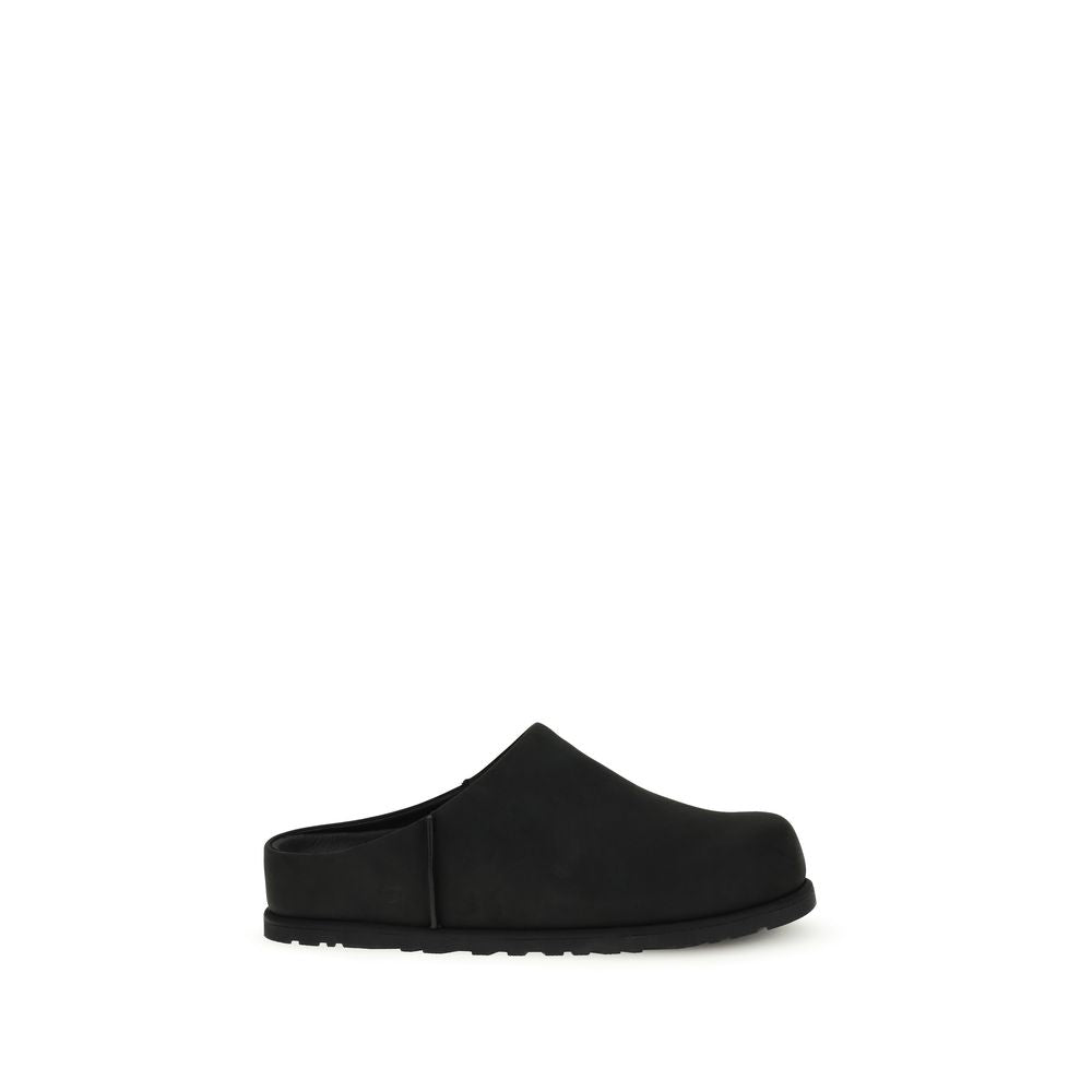 Mules UGG en cuir de veau noir Bos Taurus