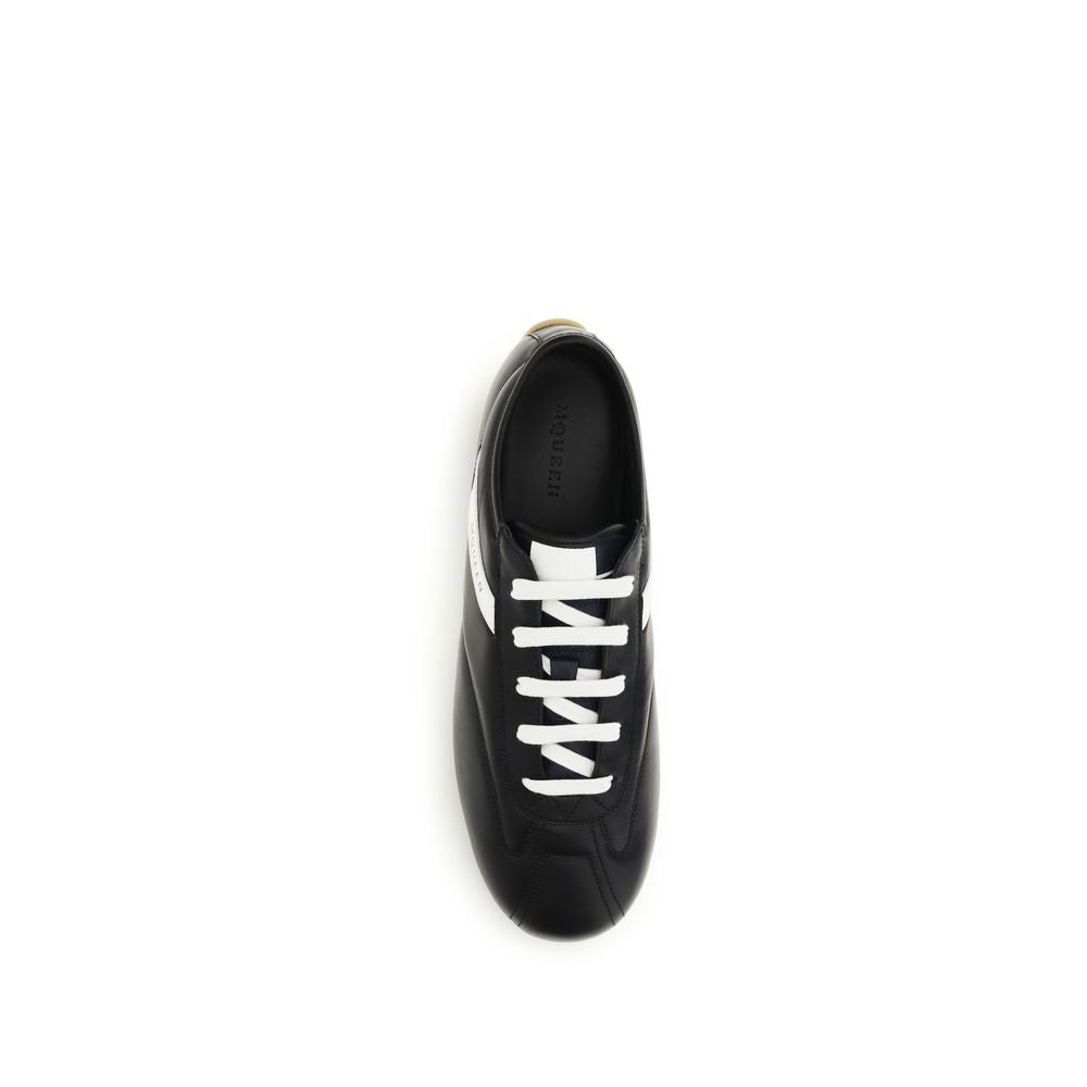 Alexander McQueen Black Low Top Sneakers for Men side view
