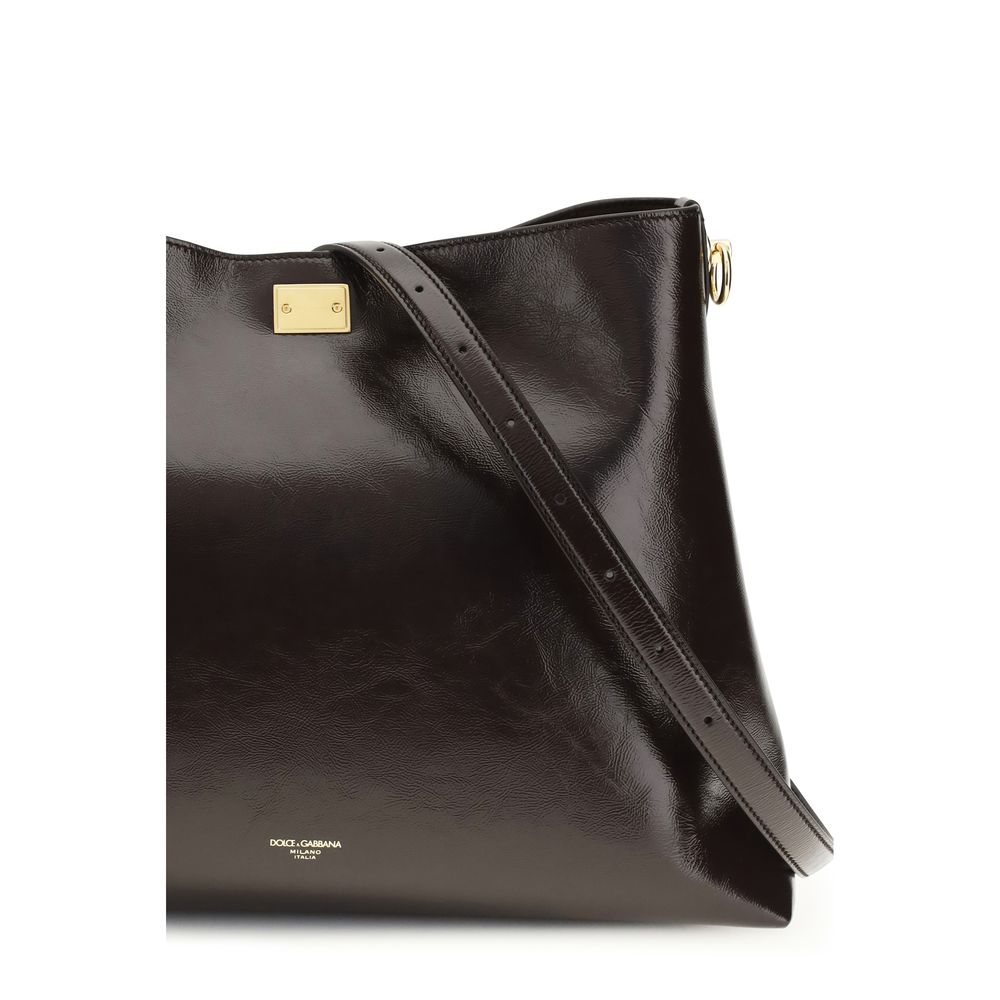 Dolce & Gabbana Brown Shoulder Bag for Women side view