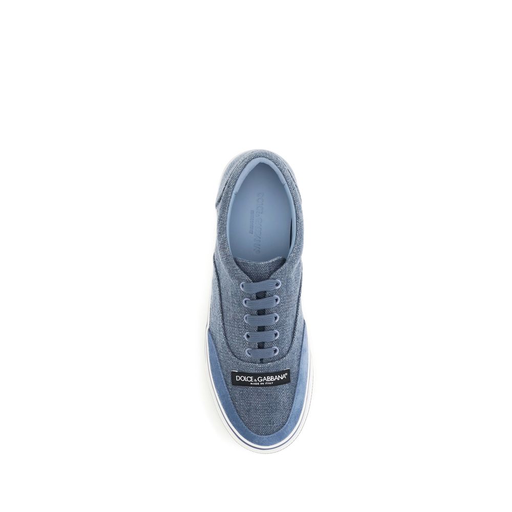 Dolce & Gabbana Blue Low Top Sneakers for Men side view