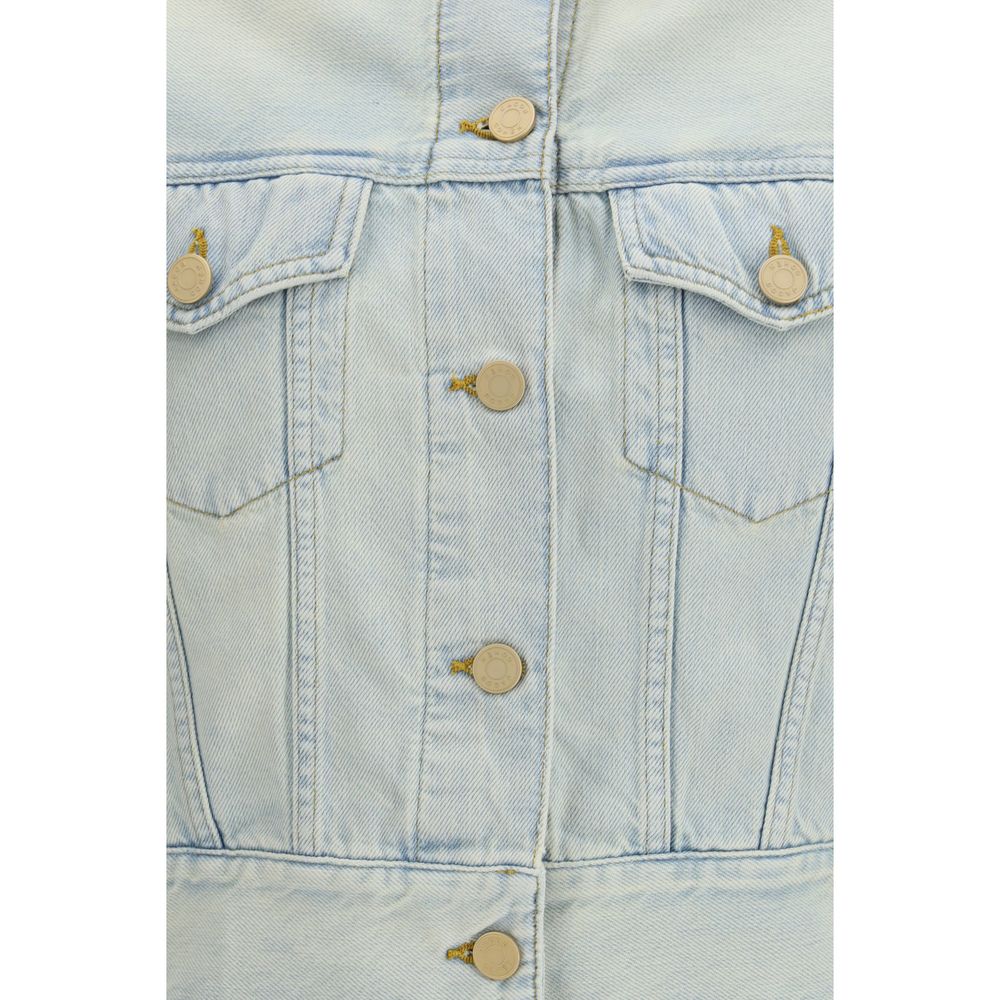Jacob Cohen Blue Denim Jackets for Women detail view