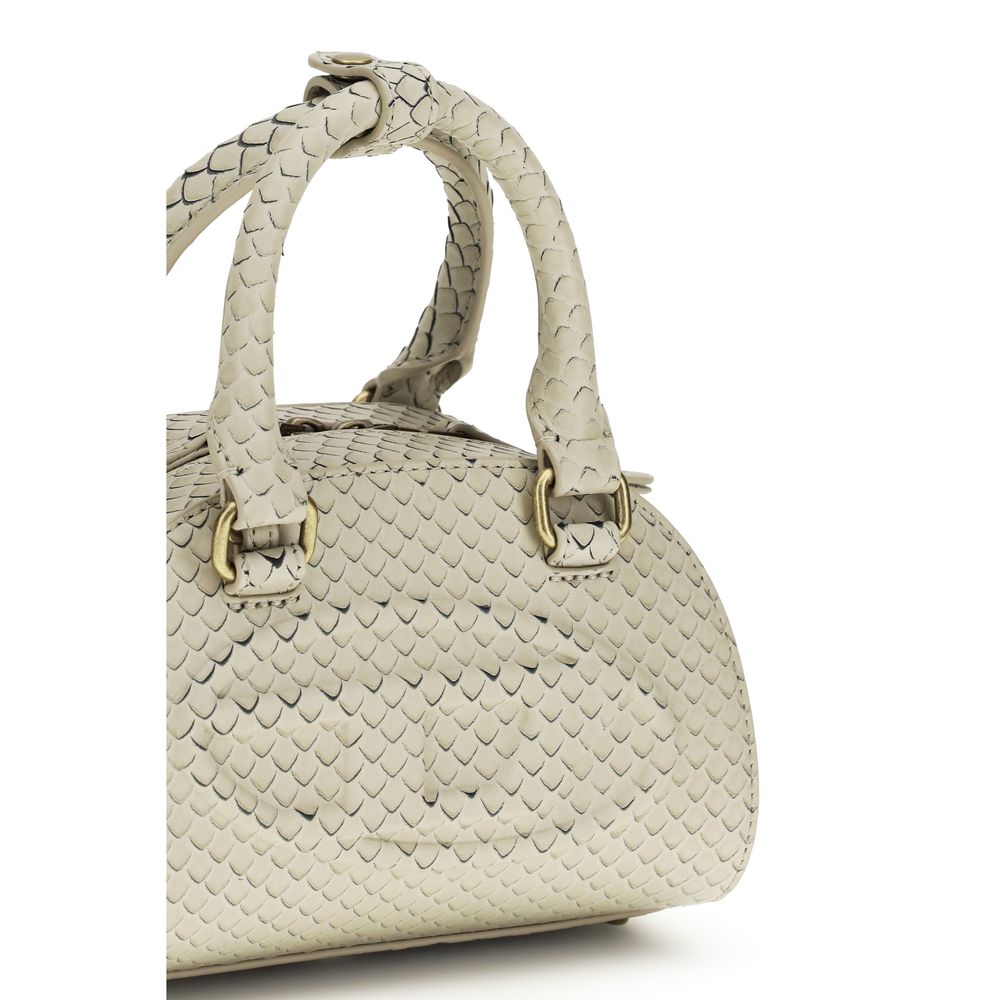 Sac à main Diesel en cuir de veau beige (Bos Taurus)