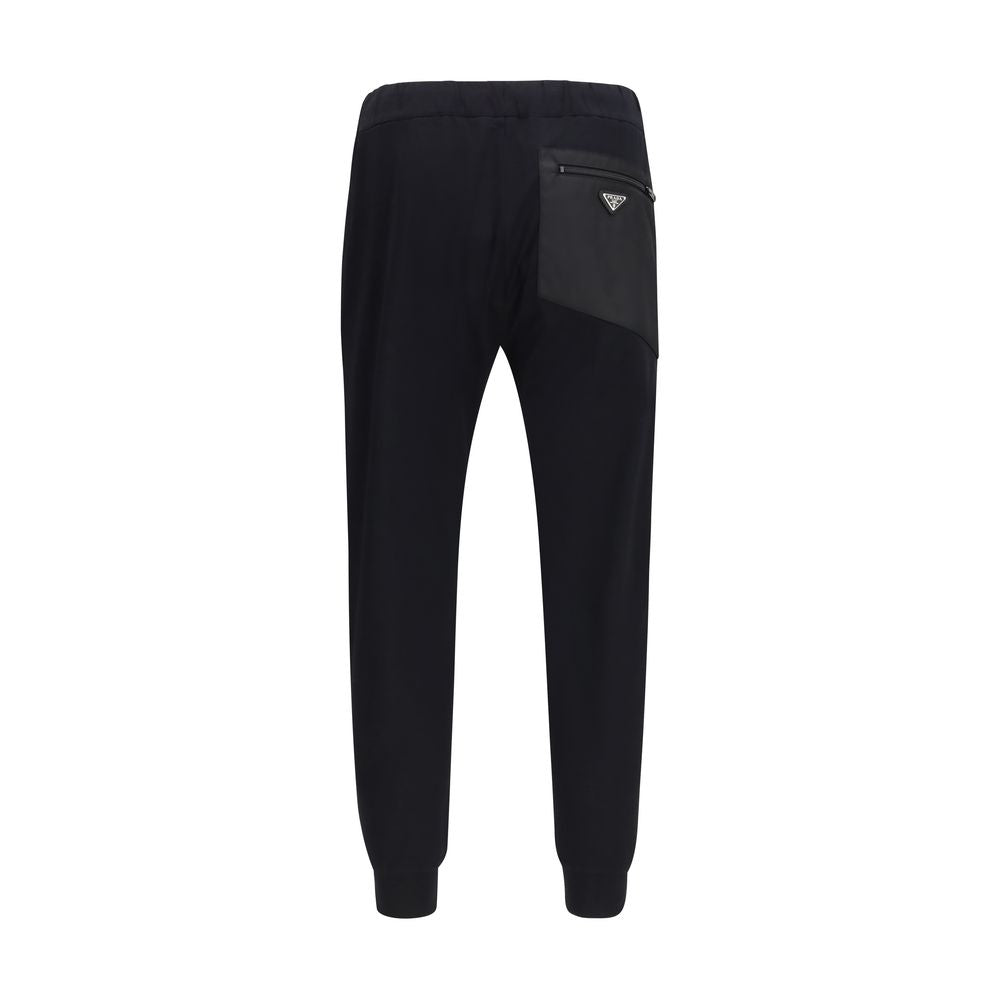 Pantalon de sport Prada en nylon noir
