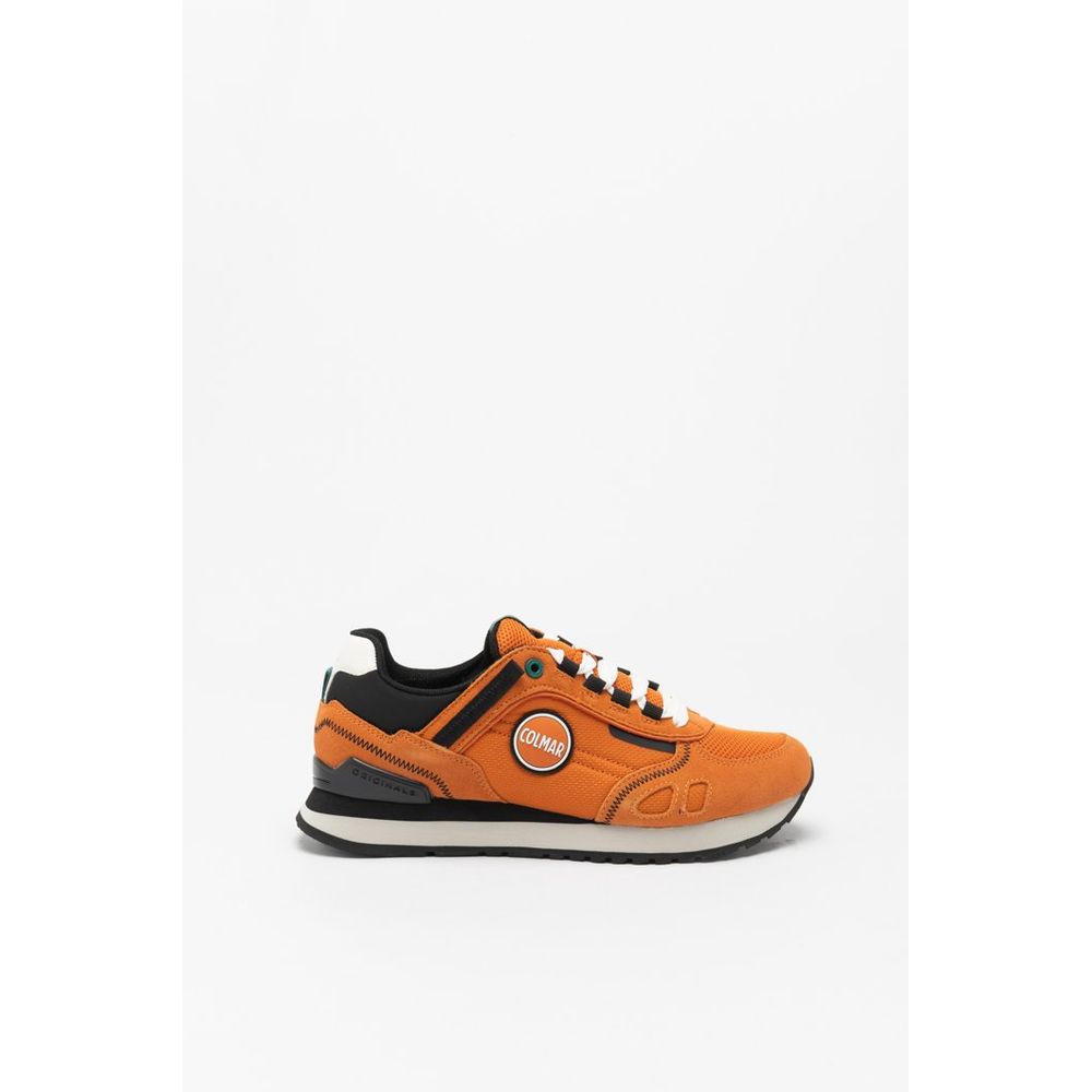 Baskets de sport en cuir orange Colmar