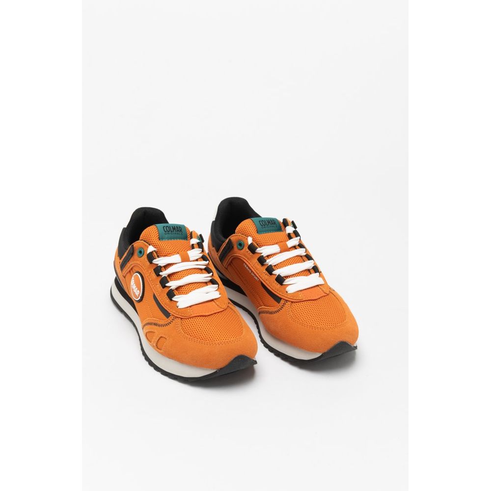 Baskets de sport en cuir orange Colmar