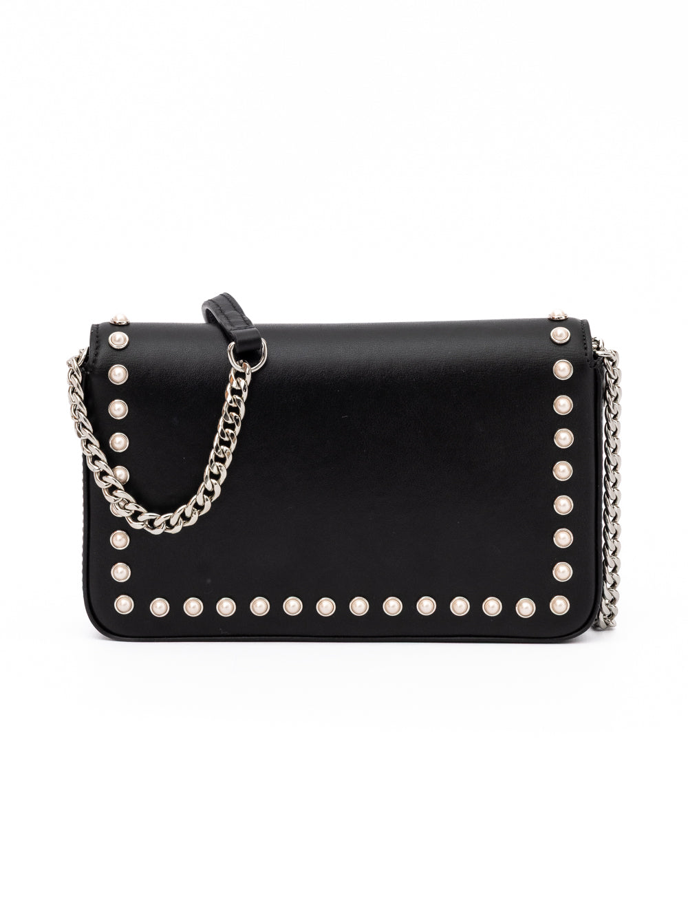 Sac bandoulière Jimmy Choo en cuir noir