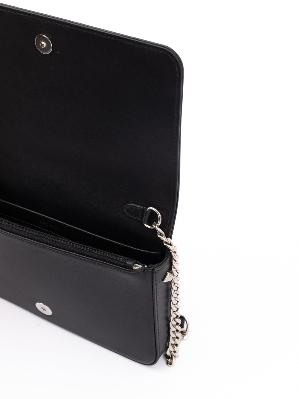 Sac bandoulière Jimmy Choo en cuir noir