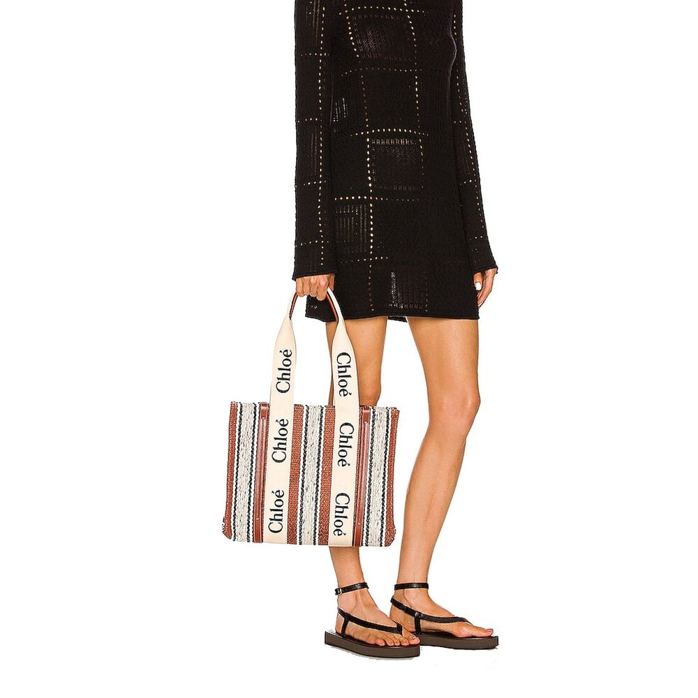 Chloé Brown Tote Bags for Women side view