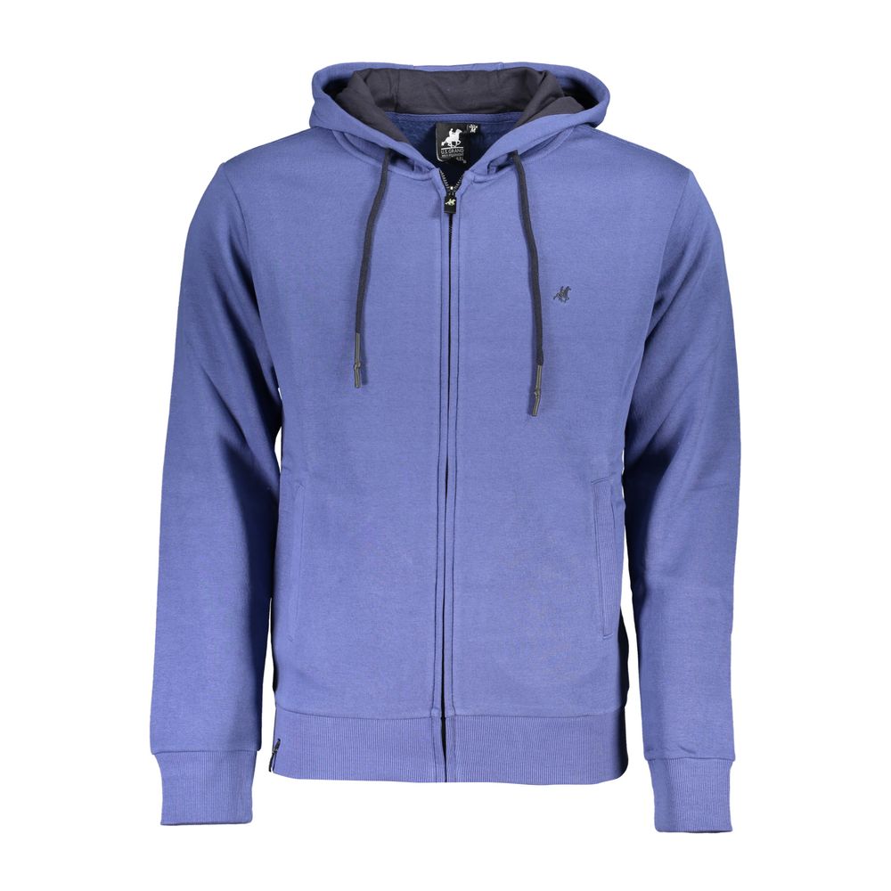 U.S. Grand Blue Cotton Men's Hoodie