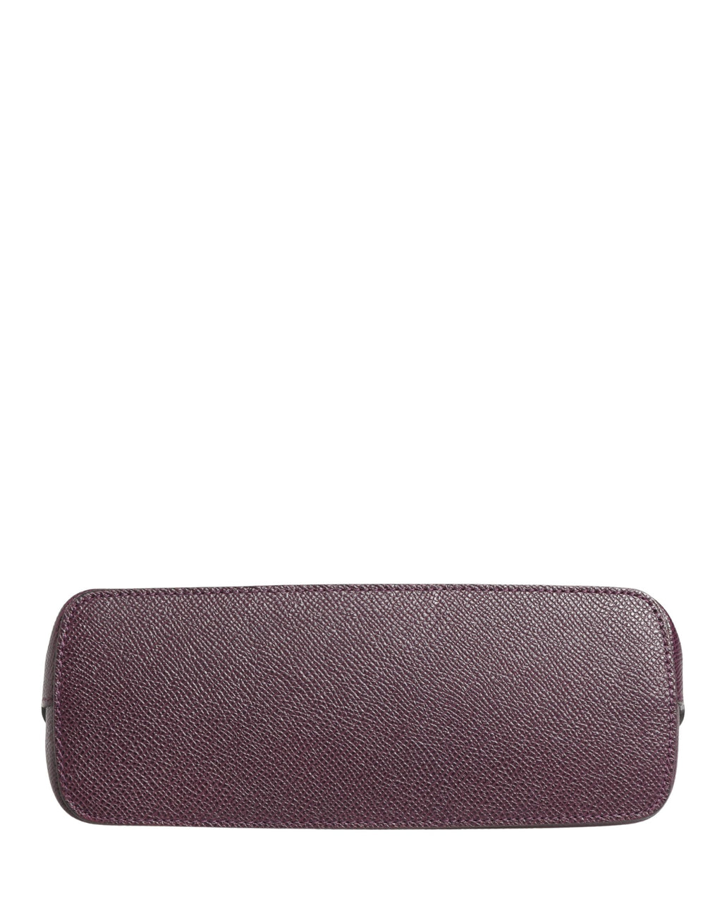 Dolce & Gabbana Portefeuille en cuir violet foncé avec logo DG et fermeture éclair