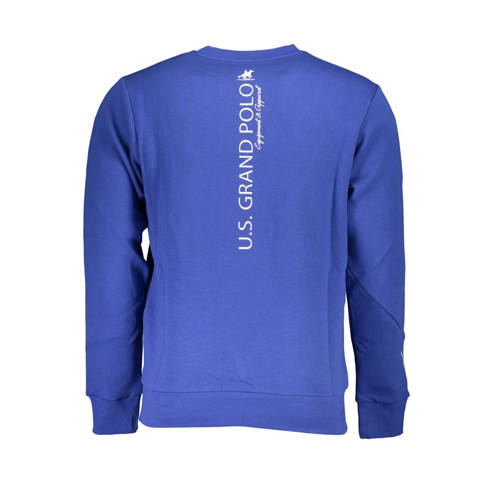 Sweat-shirt Bleu Coton U.S. Grand Homme