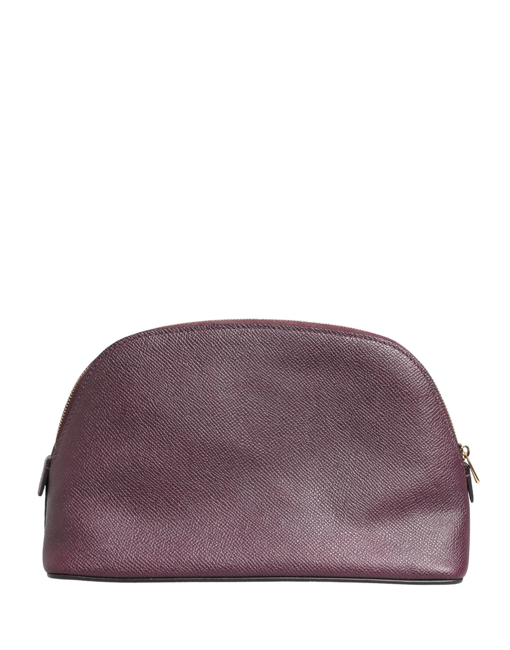 Dolce & Gabbana Portefeuille en cuir violet foncé avec logo DG et fermeture éclair