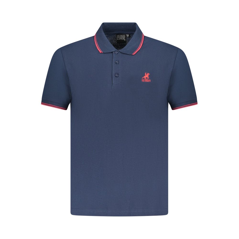 Polo en coton bleu marine U.S. pour homme