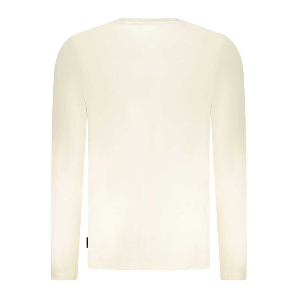 T-shirt en coton beige grand modèle pour homme U.S.