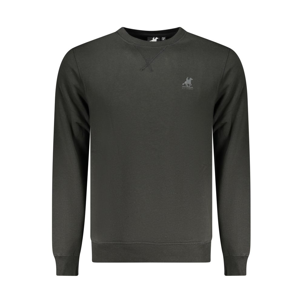 Sweat-shirt homme en polyester noir Grand U.S.