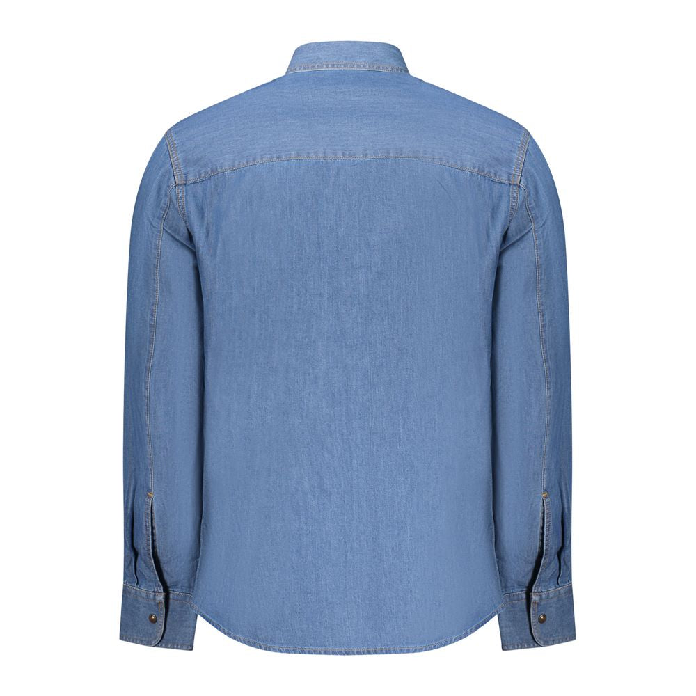 Chemise pour Homme en Coton Bleu Grand Américain
