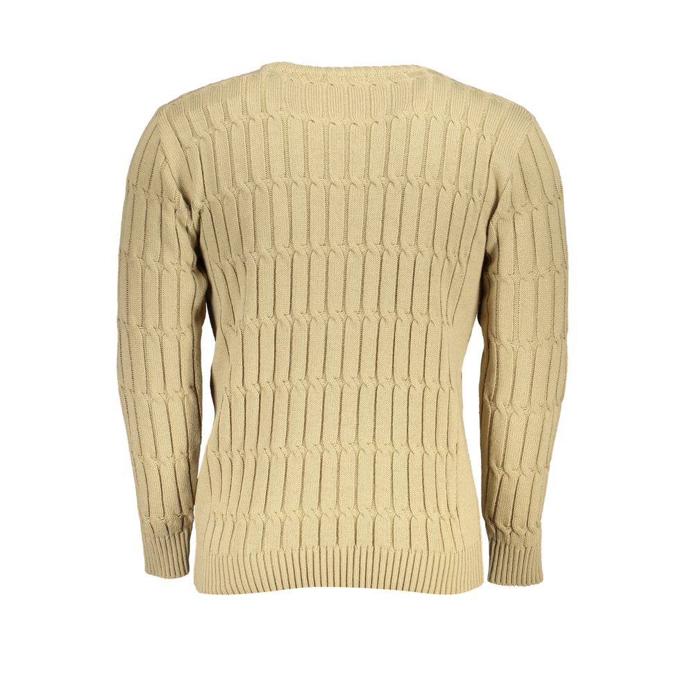 U.S. Grand Beige Acrylic Men Sweater