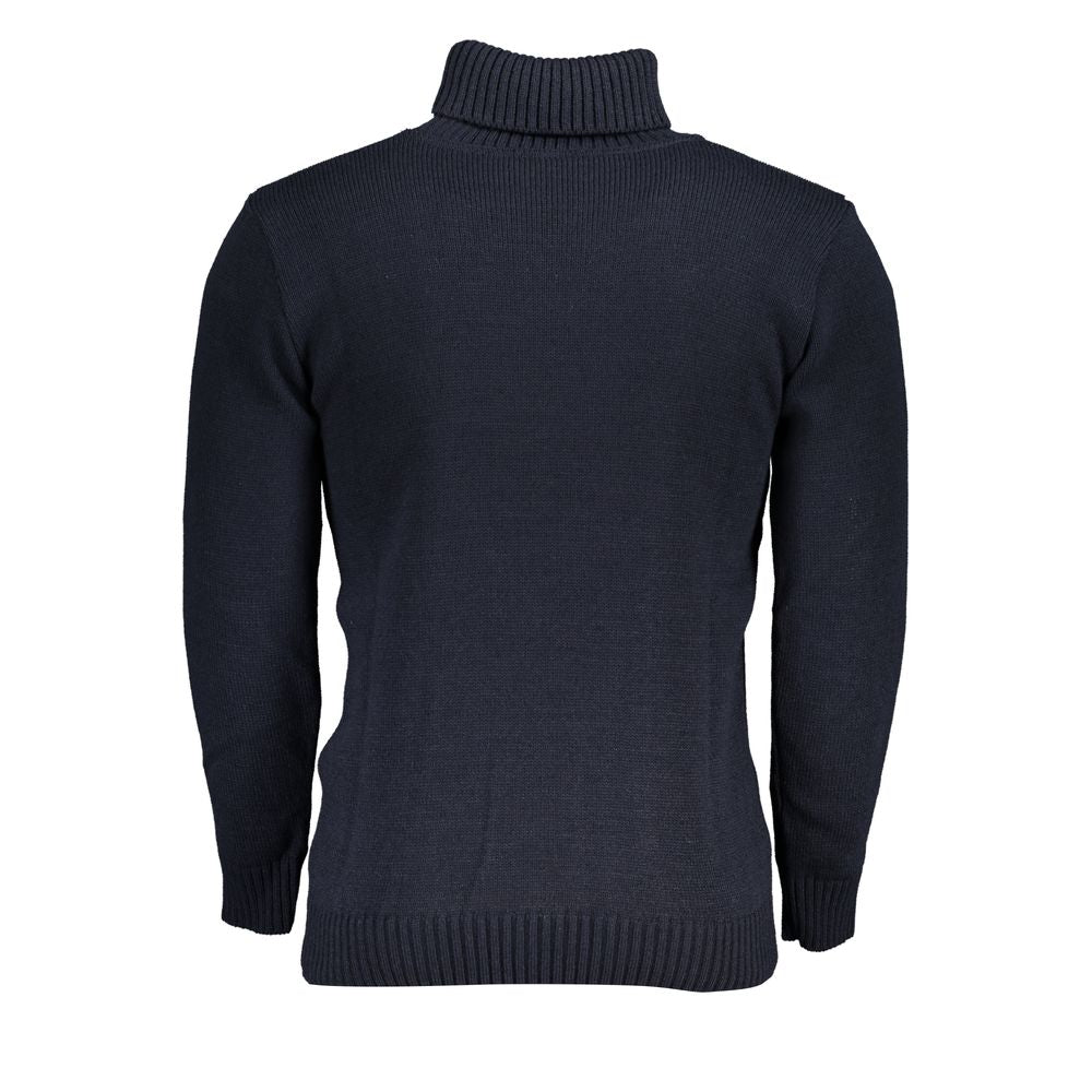U.S. Grand Blue Acrylic Men Sweater