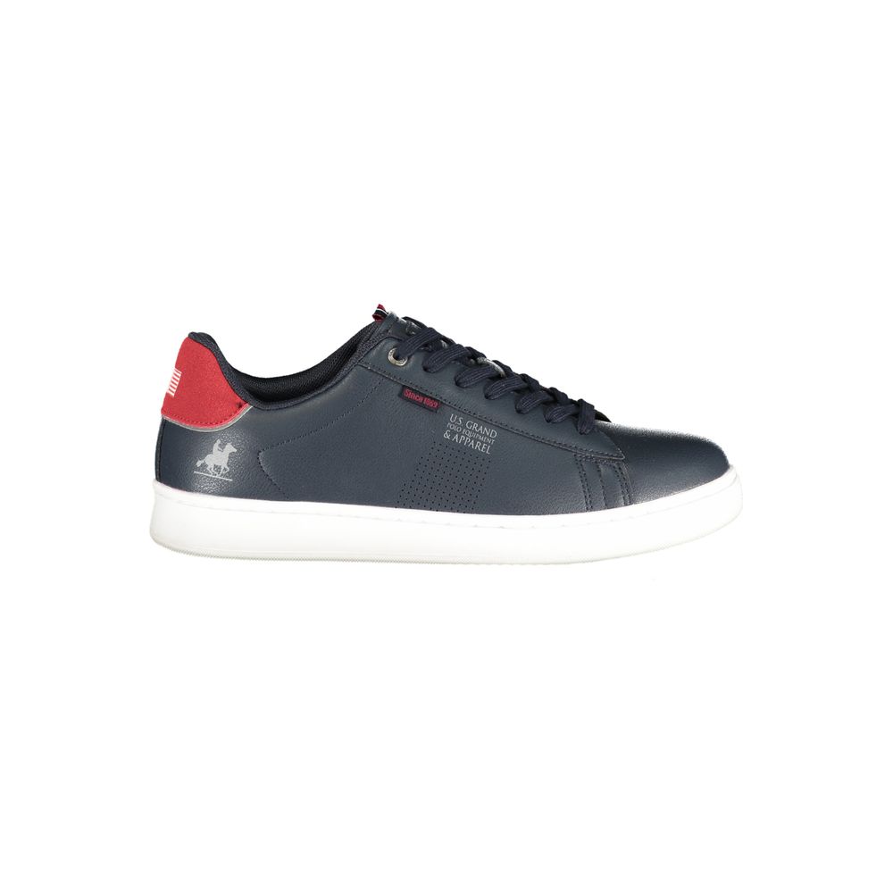 Baskets montantes bleues en polyuréthane pour homme U.S. Grand