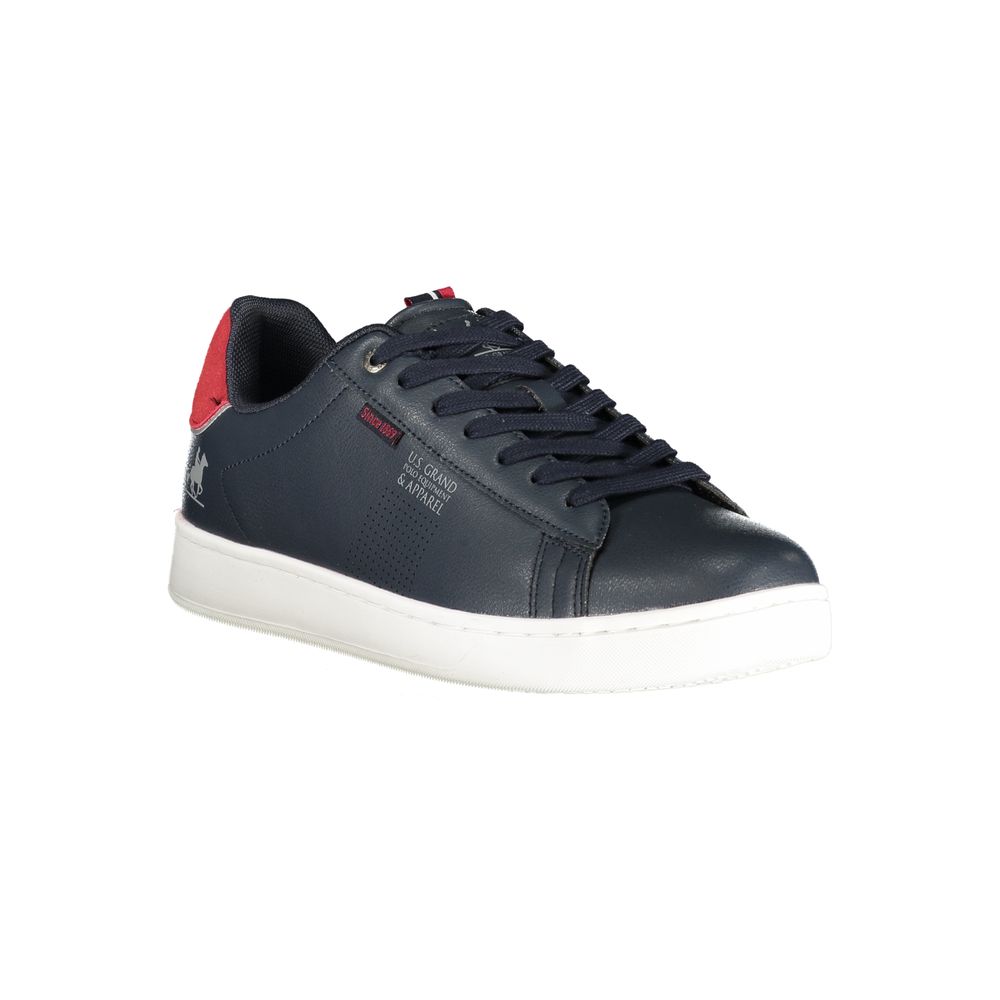 Baskets montantes bleues en polyuréthane pour homme U.S. Grand