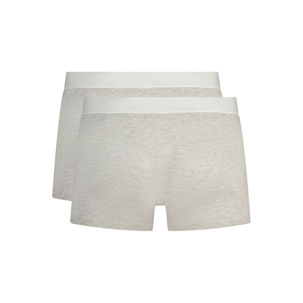Trussardi "Caleçon Boxer Gris en Coton pour Homme"
