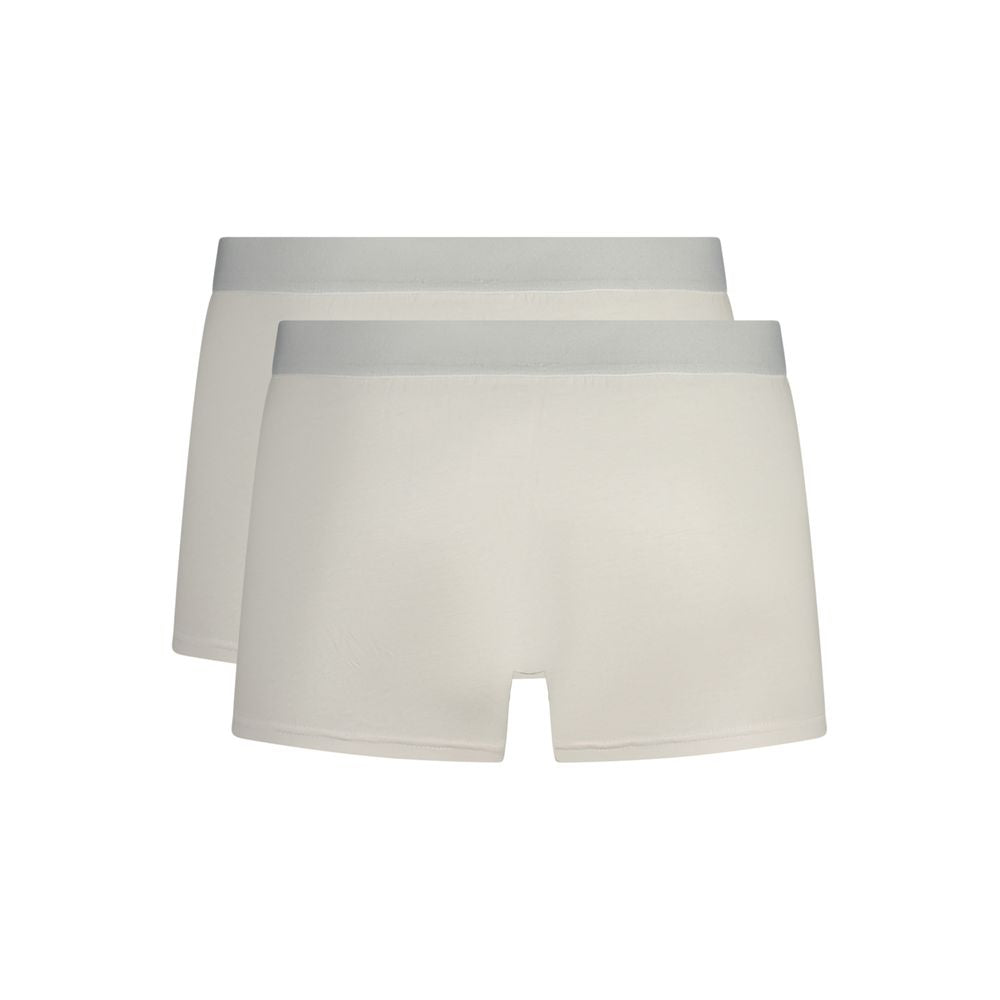 Caleçon Boxer Homme en Coton Trussardi Bianco