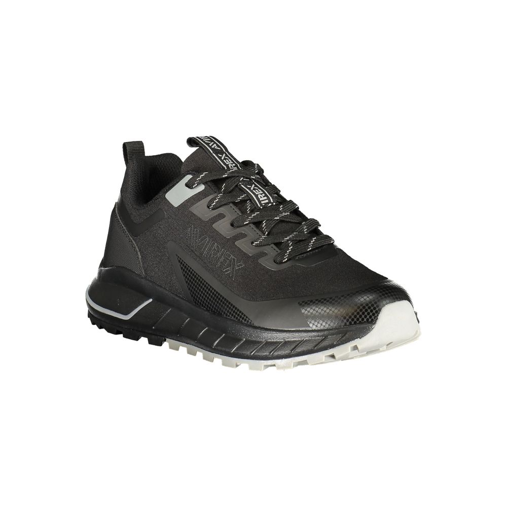 Avirex Black Polyurethane Men Sneaker