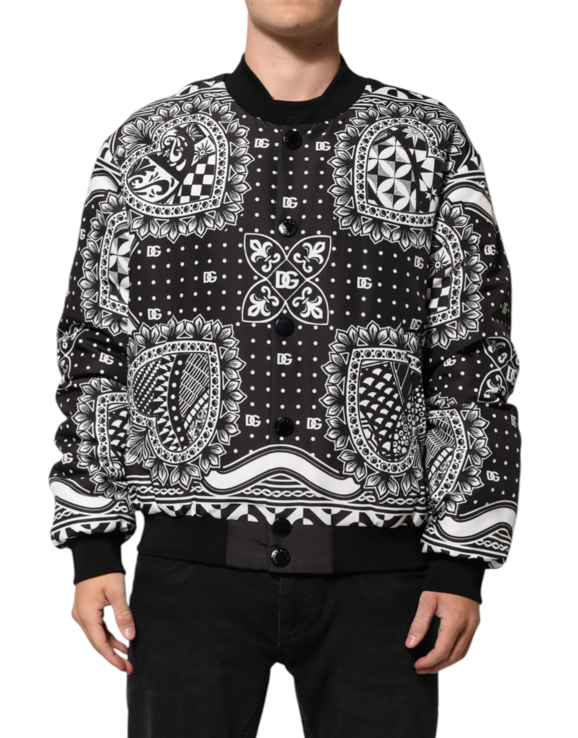 Dolce & Gabbana Black Bomber for Men