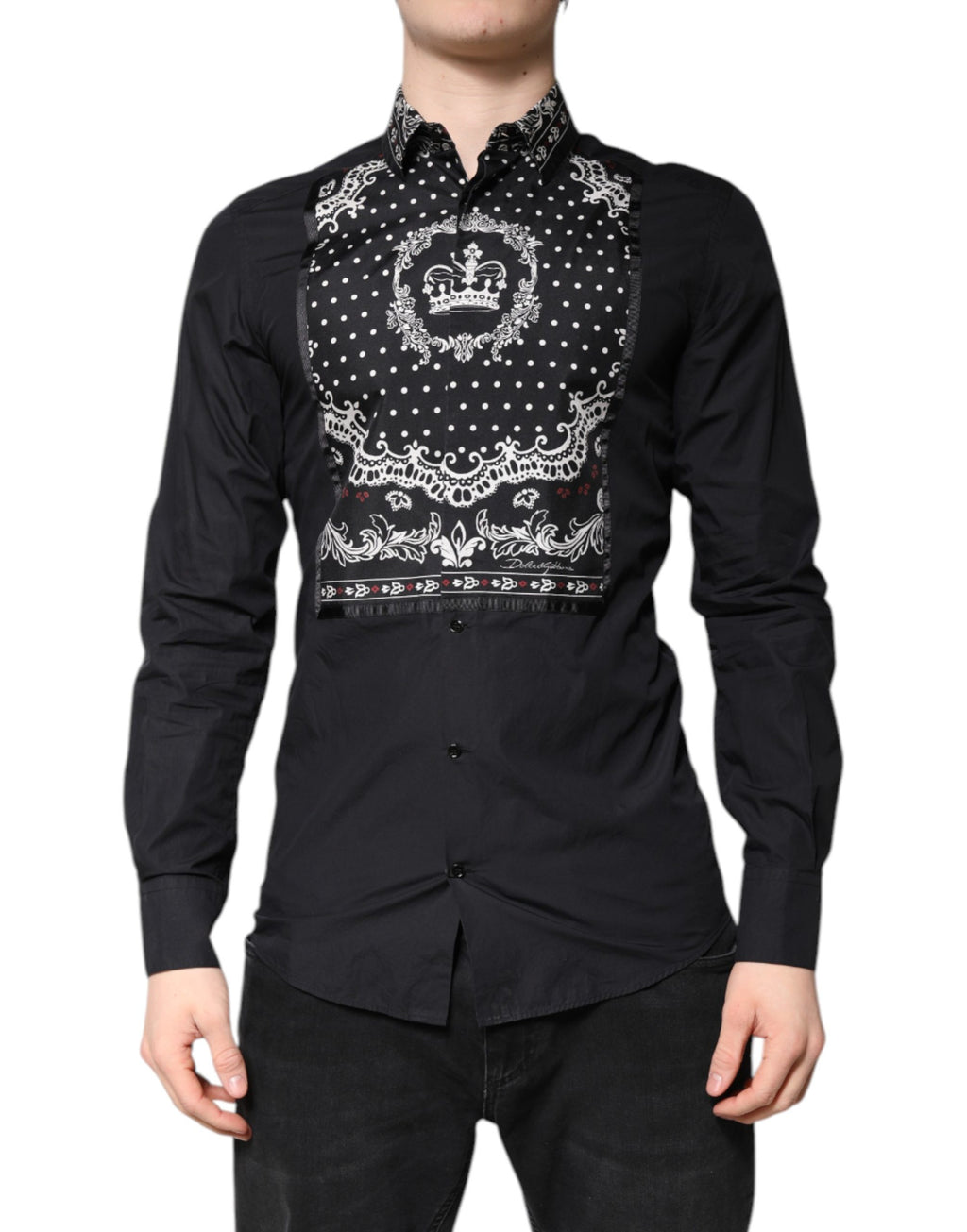 Dolce & Gabbana Black Dress Shirt for Men