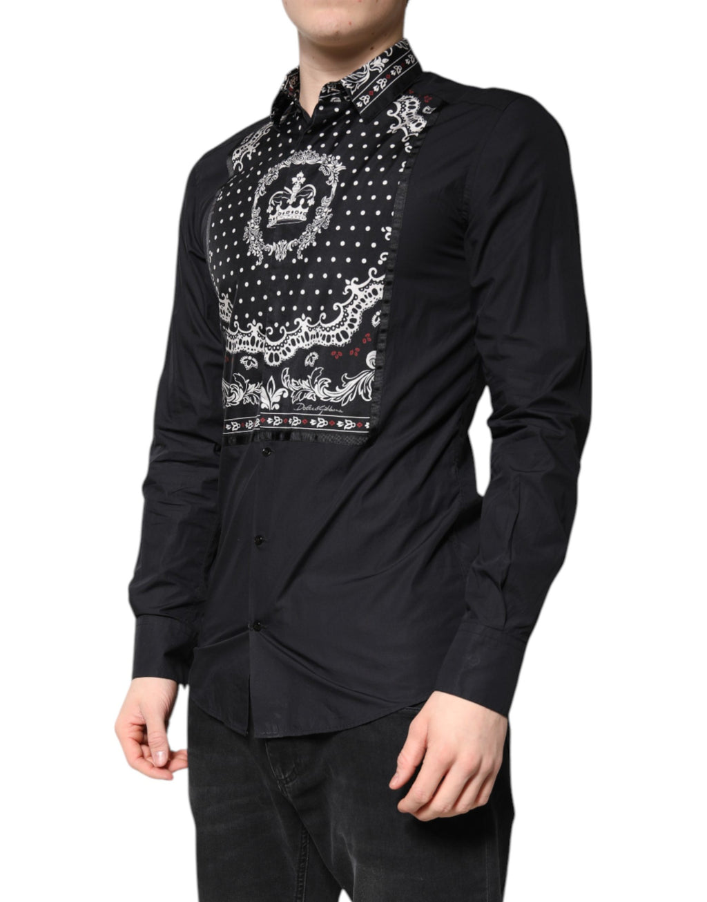 Dolce & Gabbana Black Dress Shirt for Men detail view
