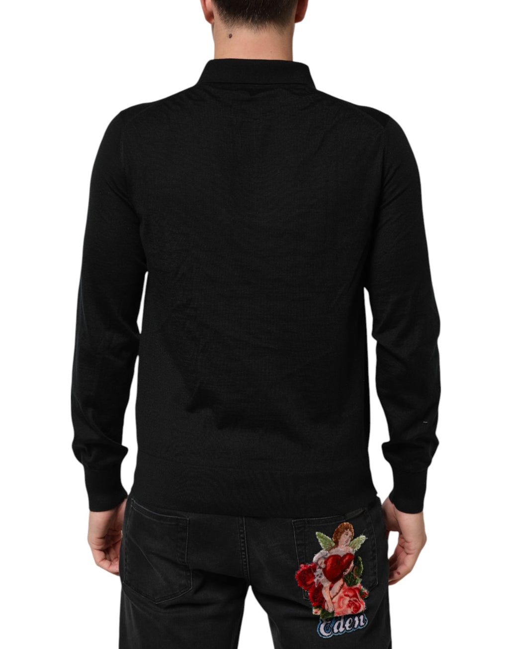 Dolce & Gabbana Black Sweatshirt for Men side view