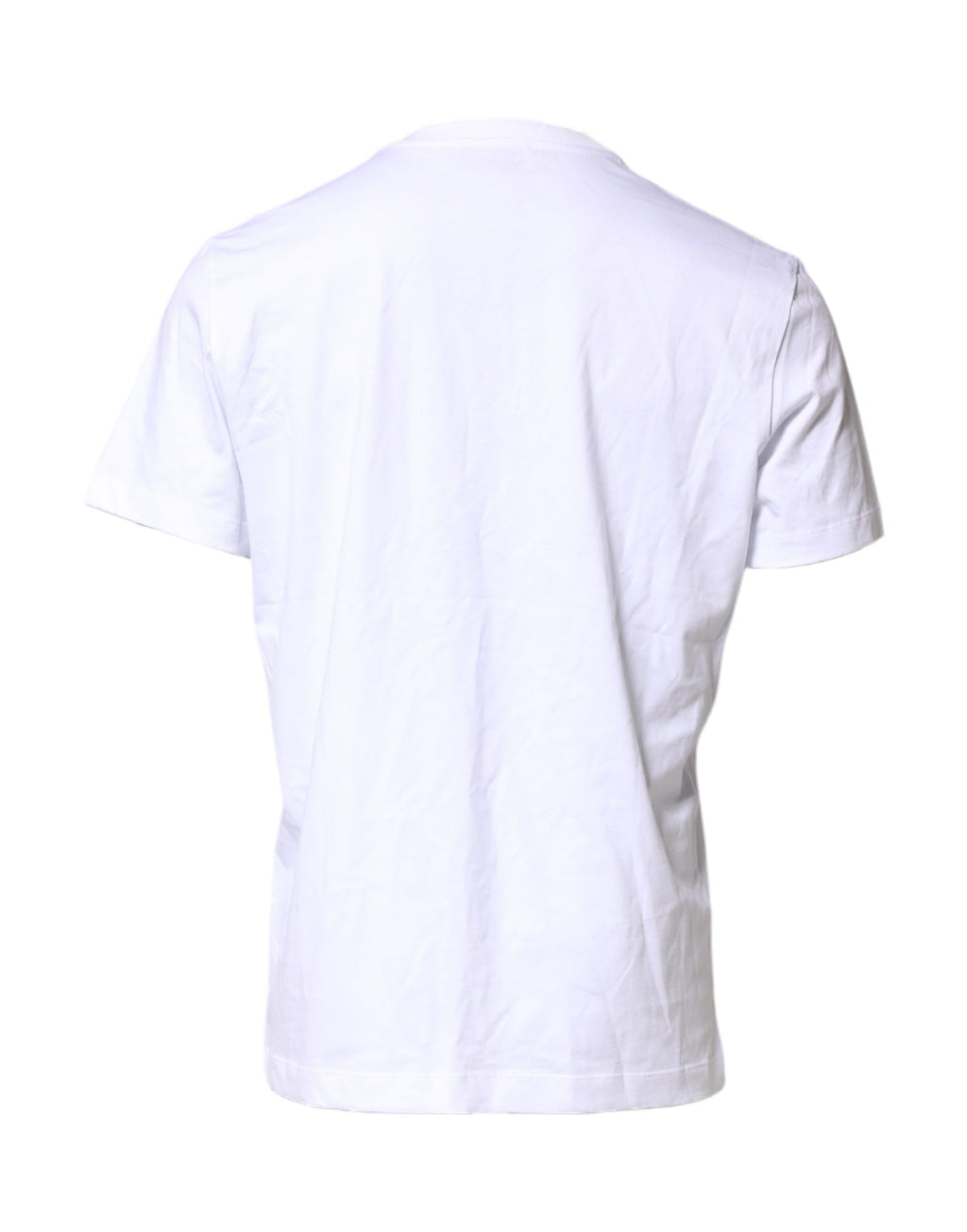 T-shirt homme Dolce & Gabbana en coton blanc avec broderie logo DG