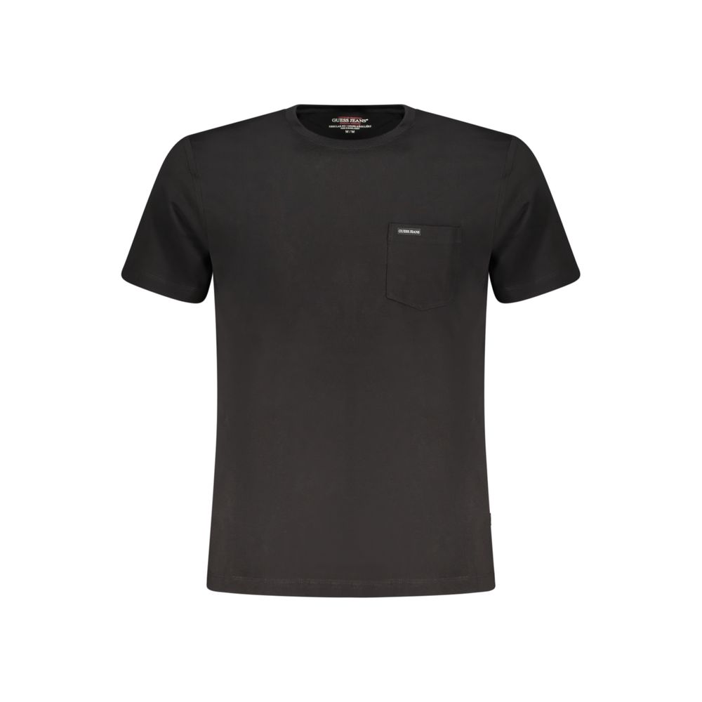 T-shirt homme en coton bio noir Guess Jeans