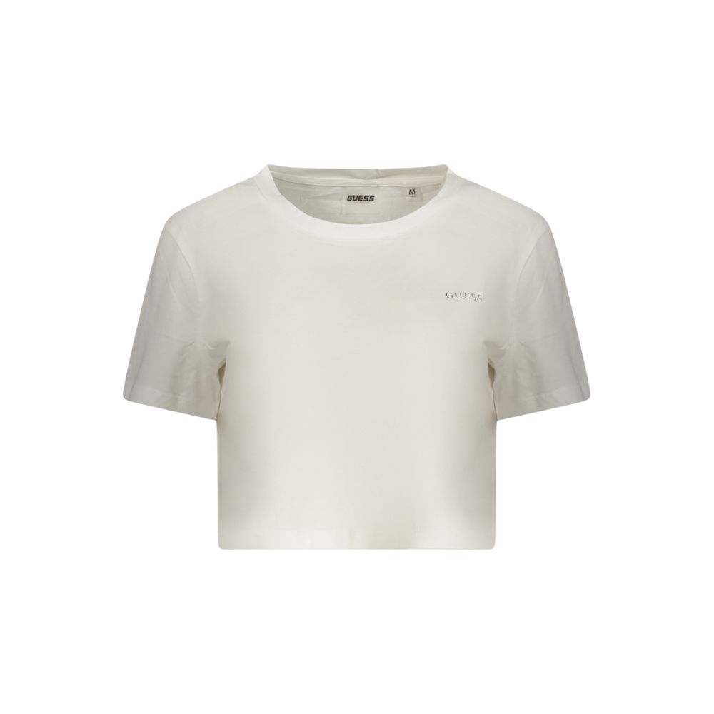 Guess Jeans White Cotton Women T-Shirt