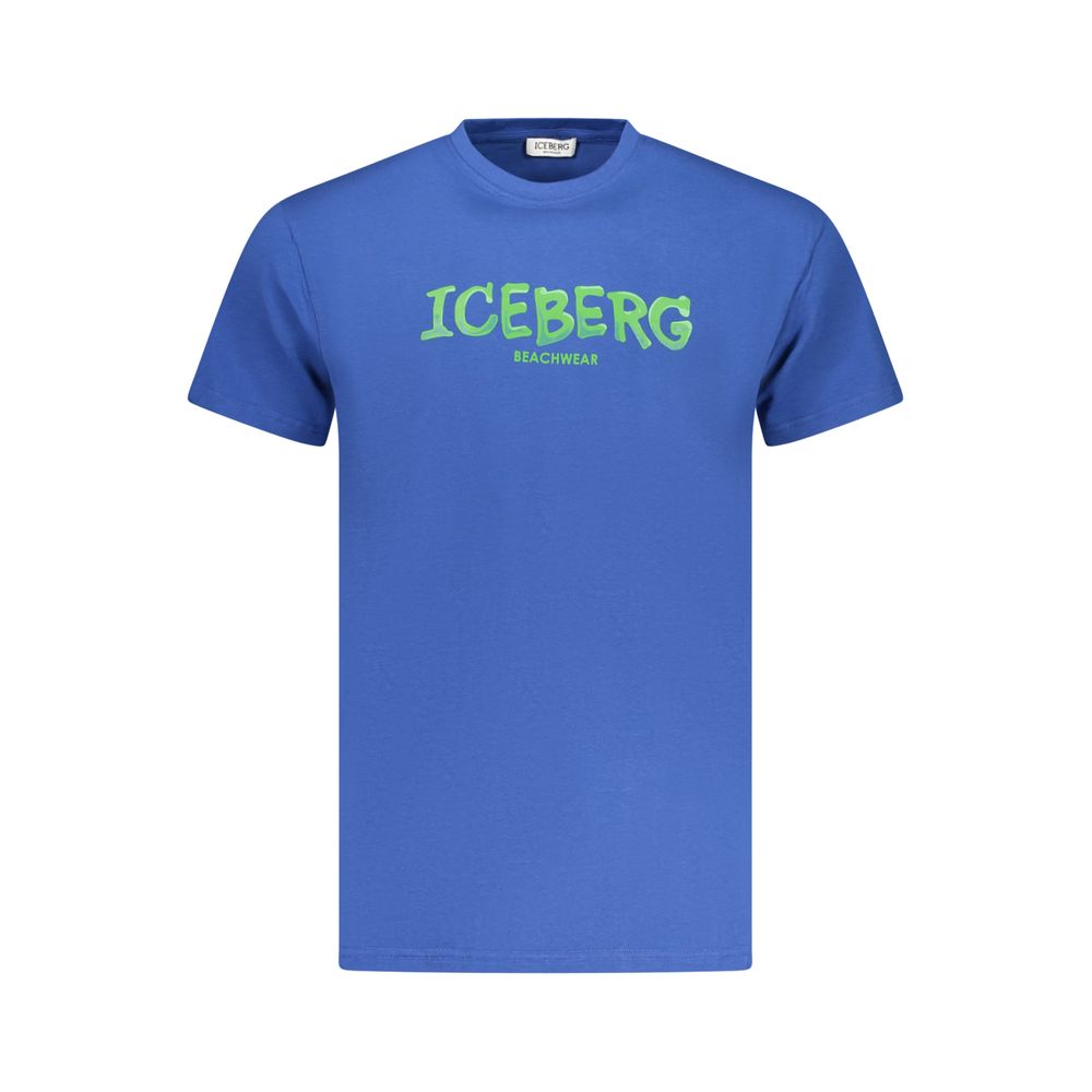 T-shirt en coton bleu iceberg pour homme