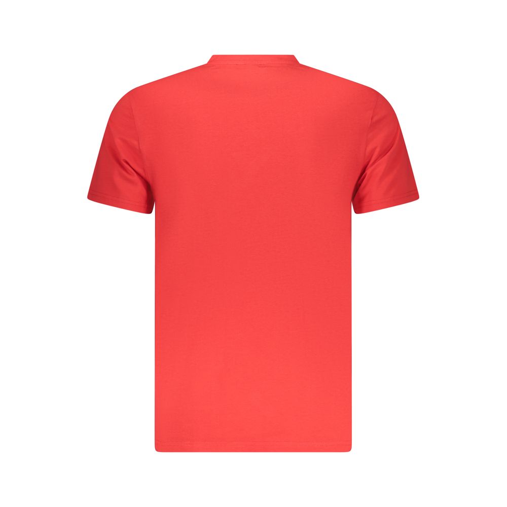 Iceberg Rotes Herren-T-Shirt aus Baumwolle