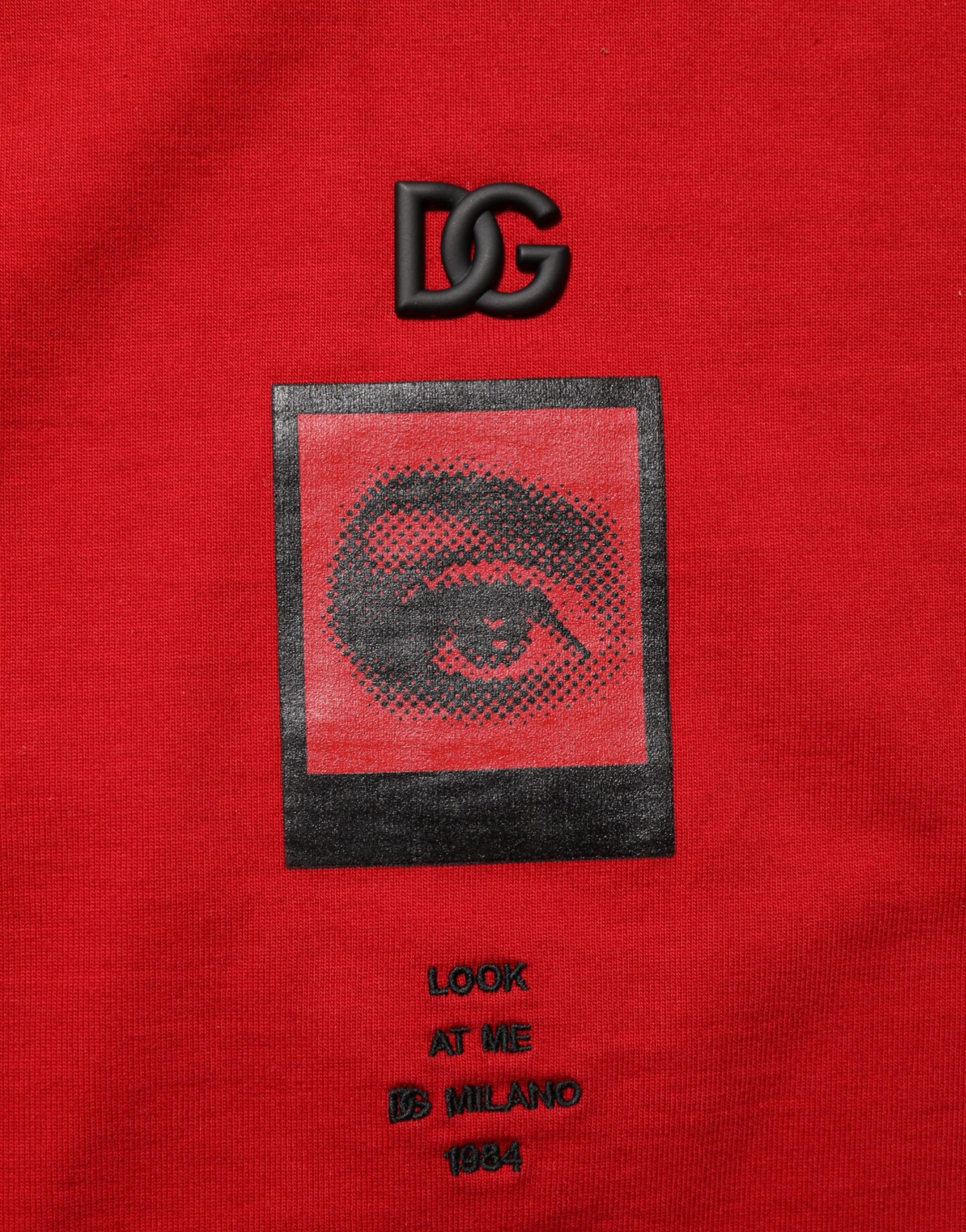 Dolce & Gabbana Red Short-Sleeve Shirt for Men additional view
