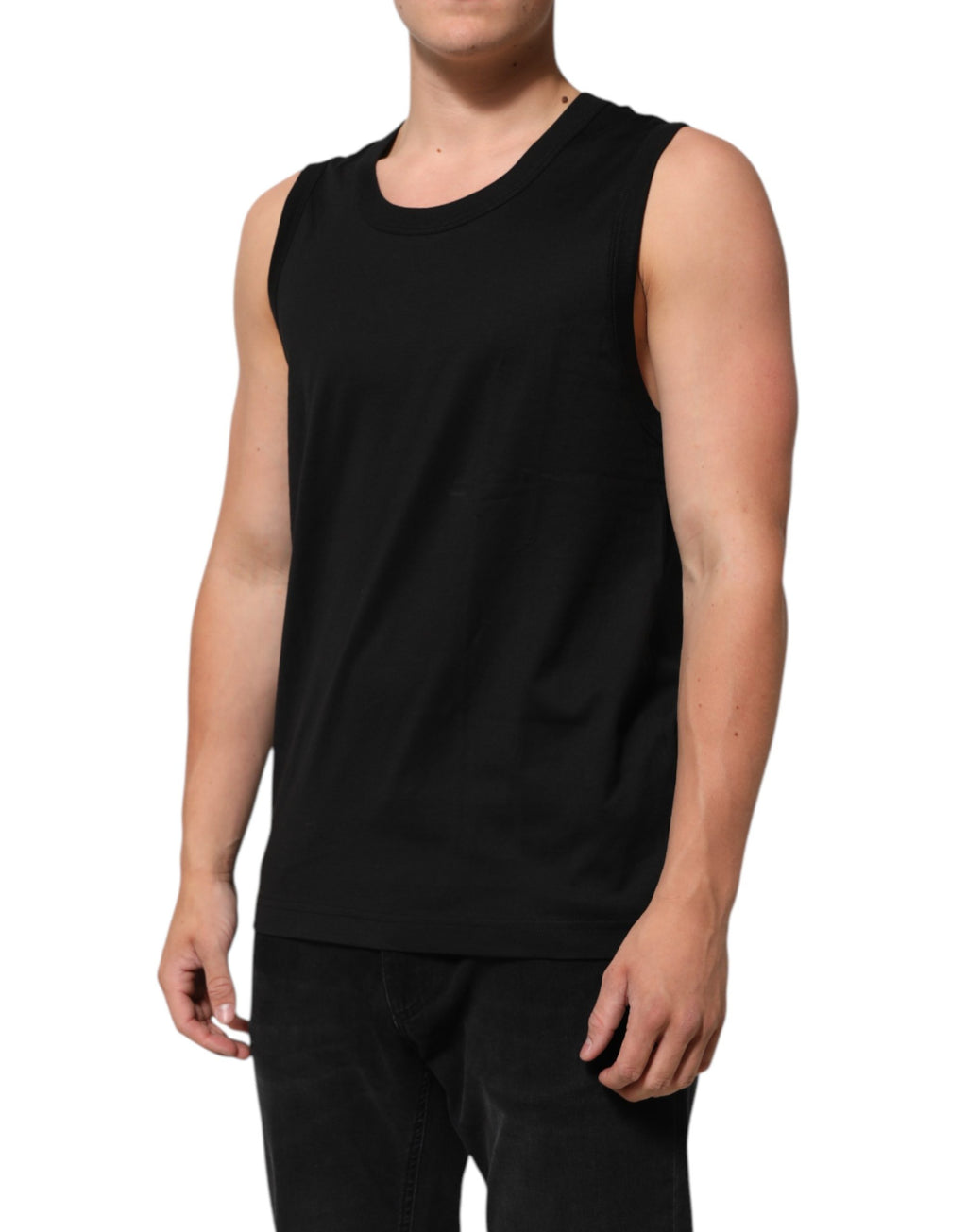Dolce & Gabbana Black Tank Tops T for Men detail view