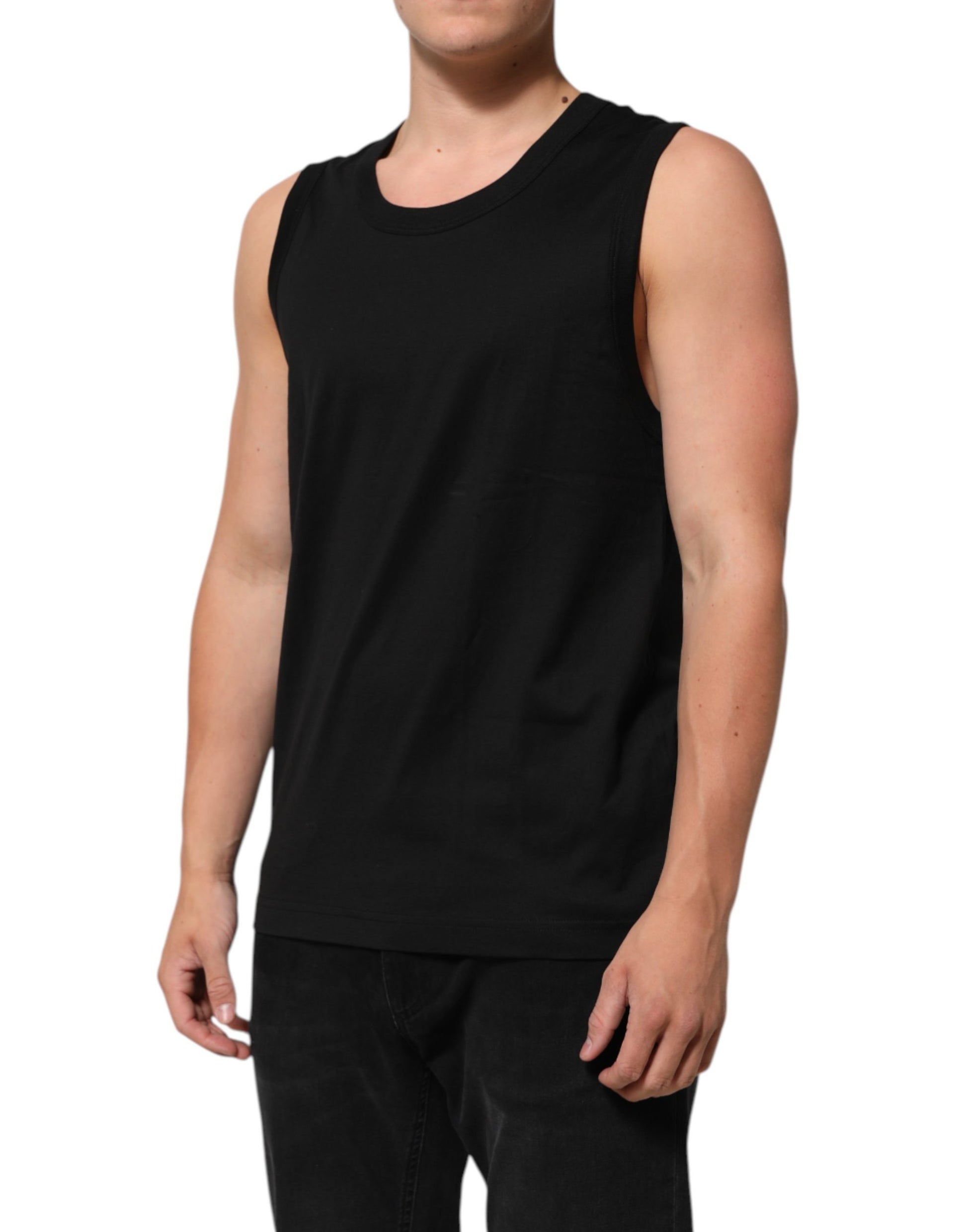 Dolce & Gabbana Black Tank Tops T for Men detail view