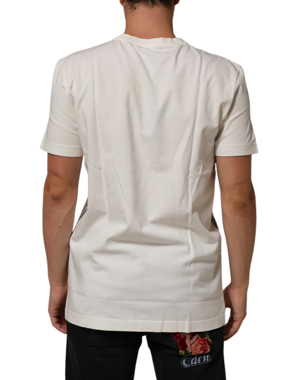 Dolce & Gabbana White Short-Sleeve Shirt for Men side view